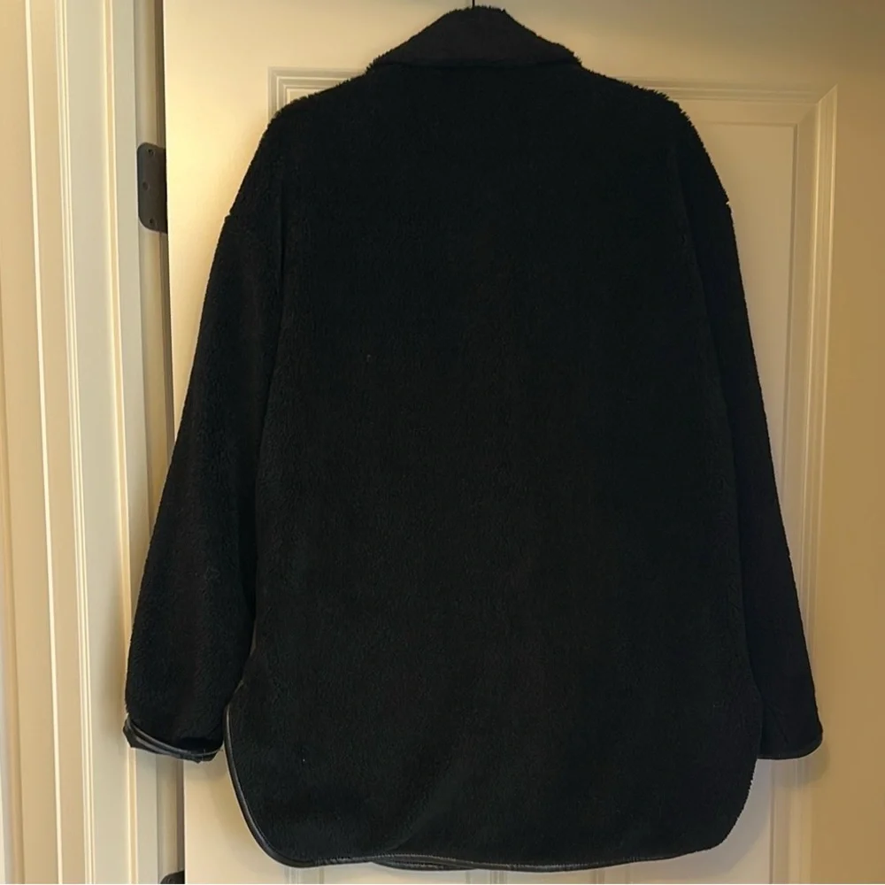 Citizens of Humanity Black Oversized Sherpa Jacket NWT - Picture 7 of 10